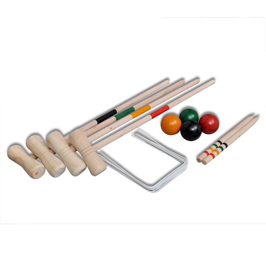 Vidaxl Croquet Game per 4 giocatori Wood
