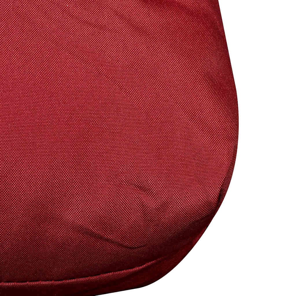 Vidaxl Back Cushion imbottito 120x40x10 cm Vino rosso