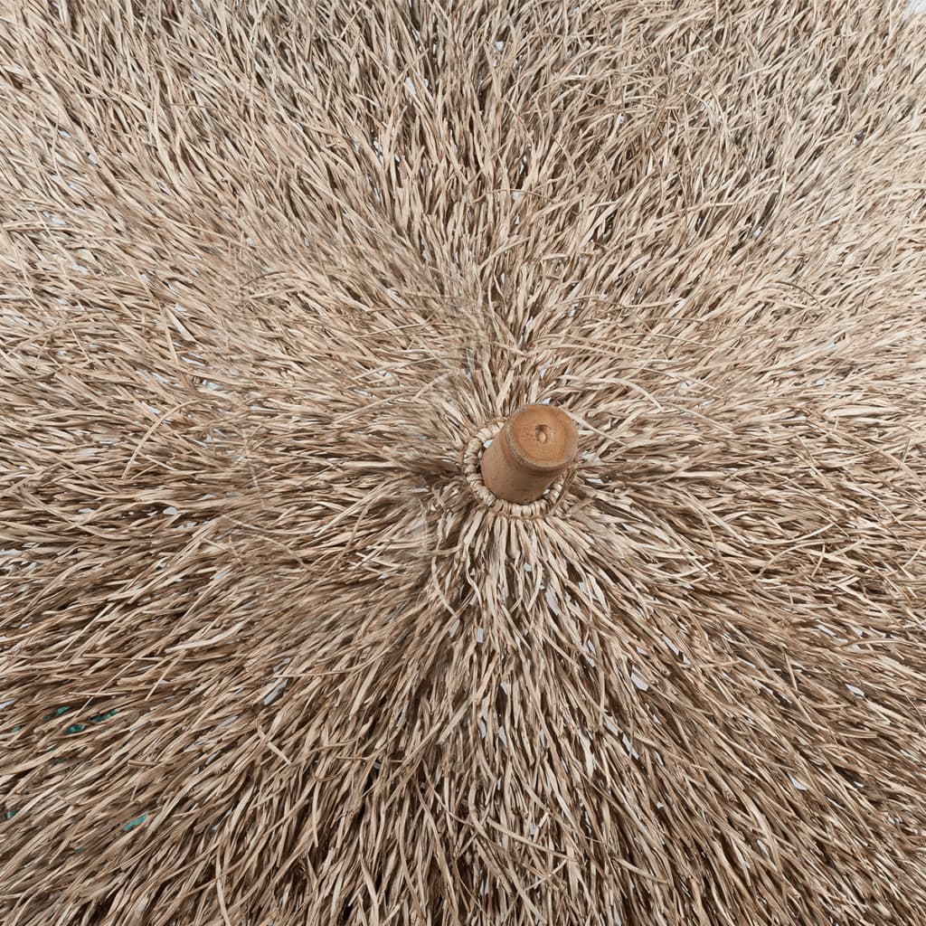 Vidaxl Parasol hecho de bambú con techo de hojas de plátano 270 cm