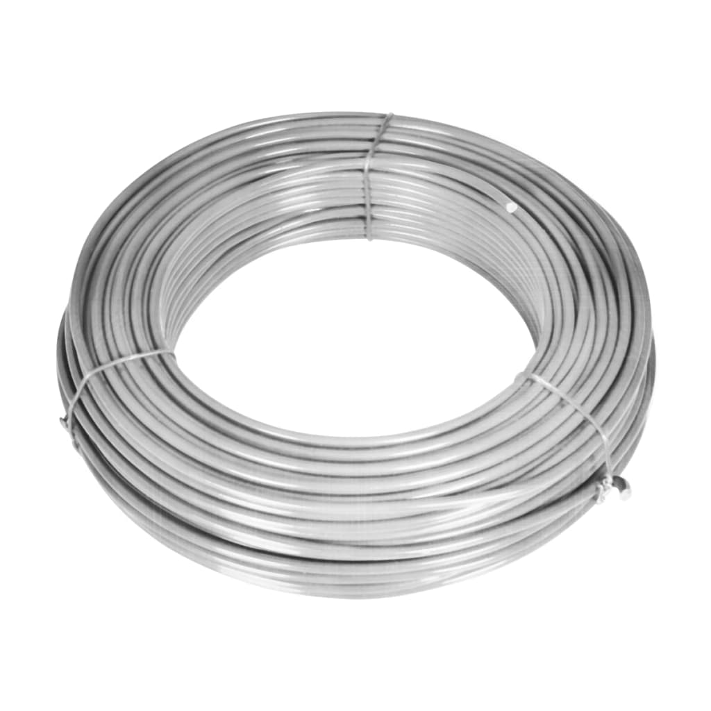 Vidaxl Mesh cerca con postes de 15x1.25 M de acero galvanizado de color plateado