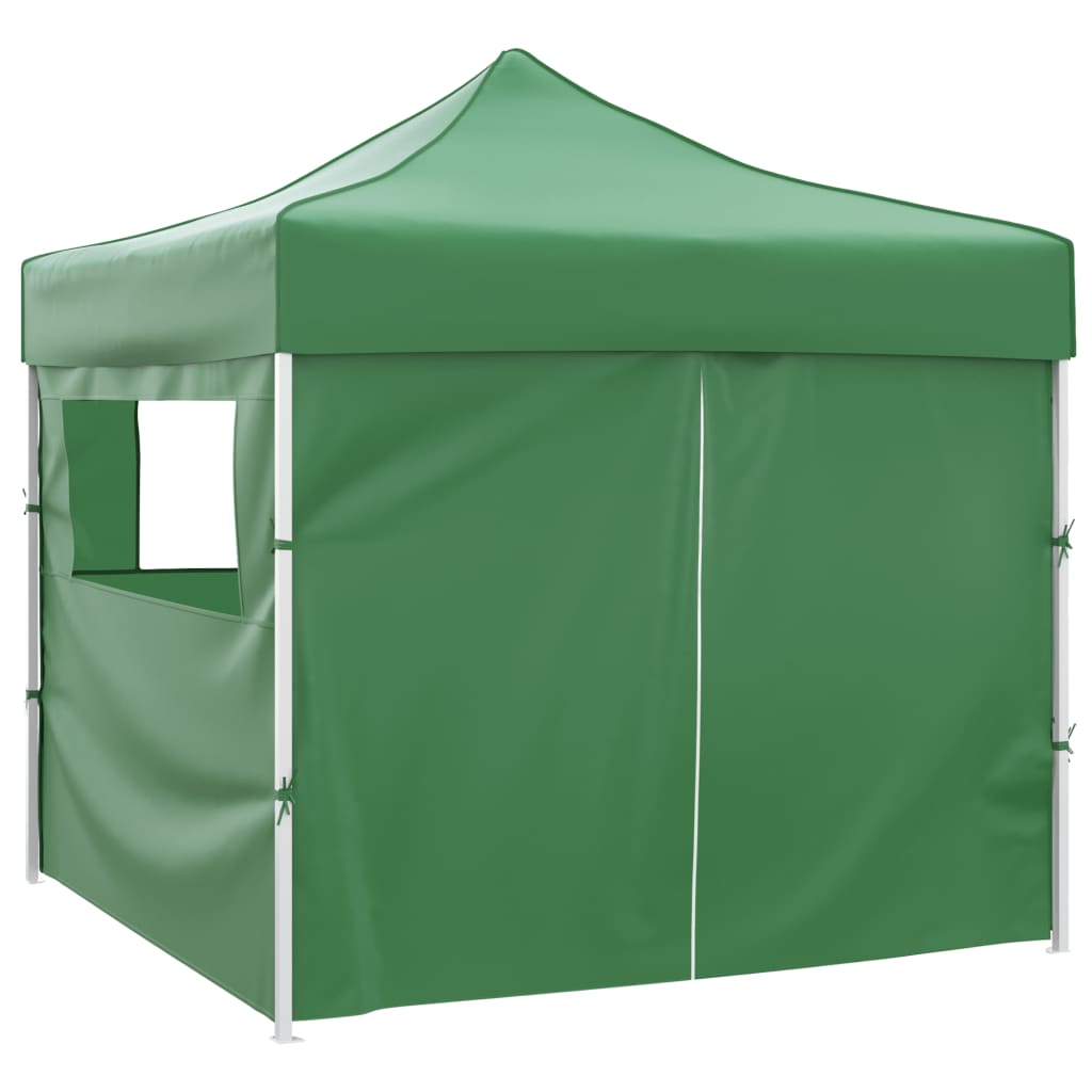 Tienda plegable Vidaxl con 4 paredes laterales de 3x3 m verde