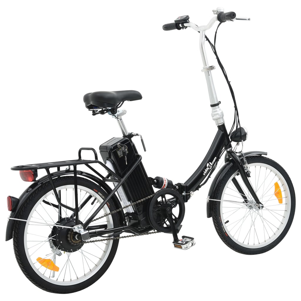 Vidaxl Electric Bicycle pieghevole con lega di alluminio a batteria agli ioni di litio