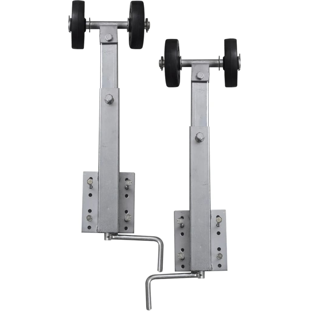 Vidaxl de 2 piezas de soporte de arco de rodillo para el remolque del barco 59-84 cm