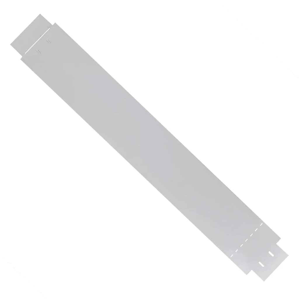 Vidaxl 15 st Brassboard flexible 100x14 cm de acero galvanizado