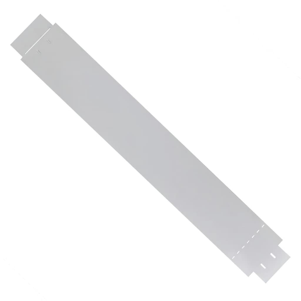 Vidaxl 20 ST Grassboard Flexible 100x14 cm Acciaio zincato