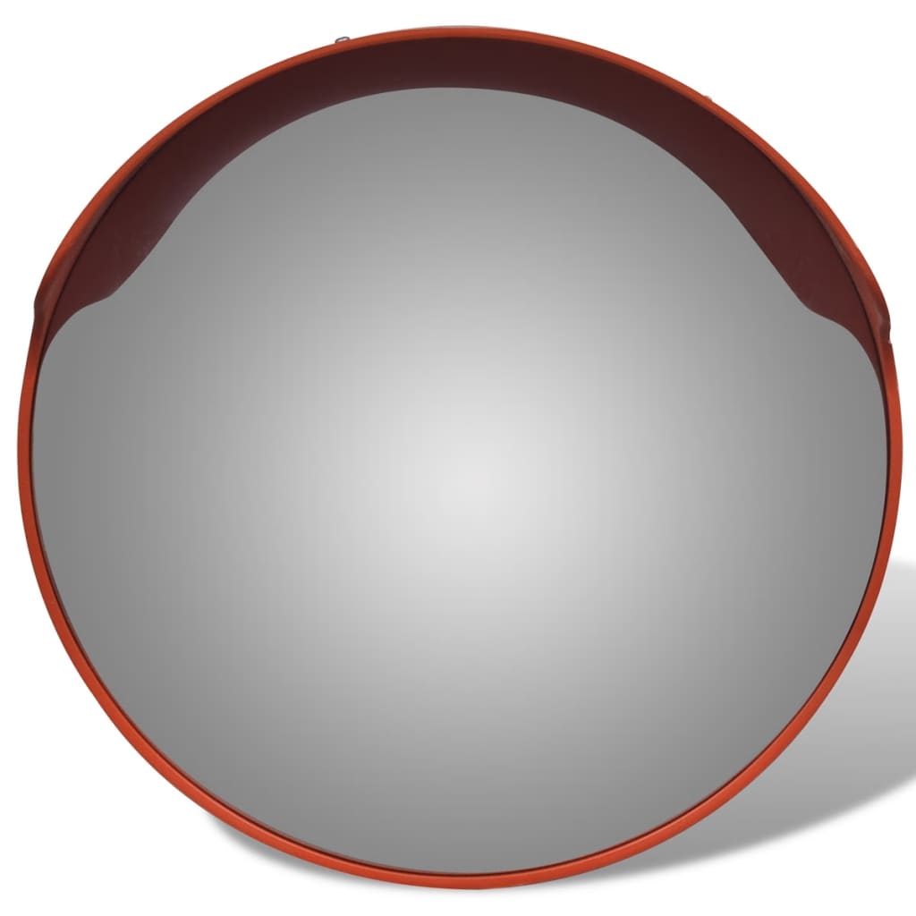 Espejo de tráfico de Vidaxl para PC de 45 cm de 45 cm Naranja de plástico