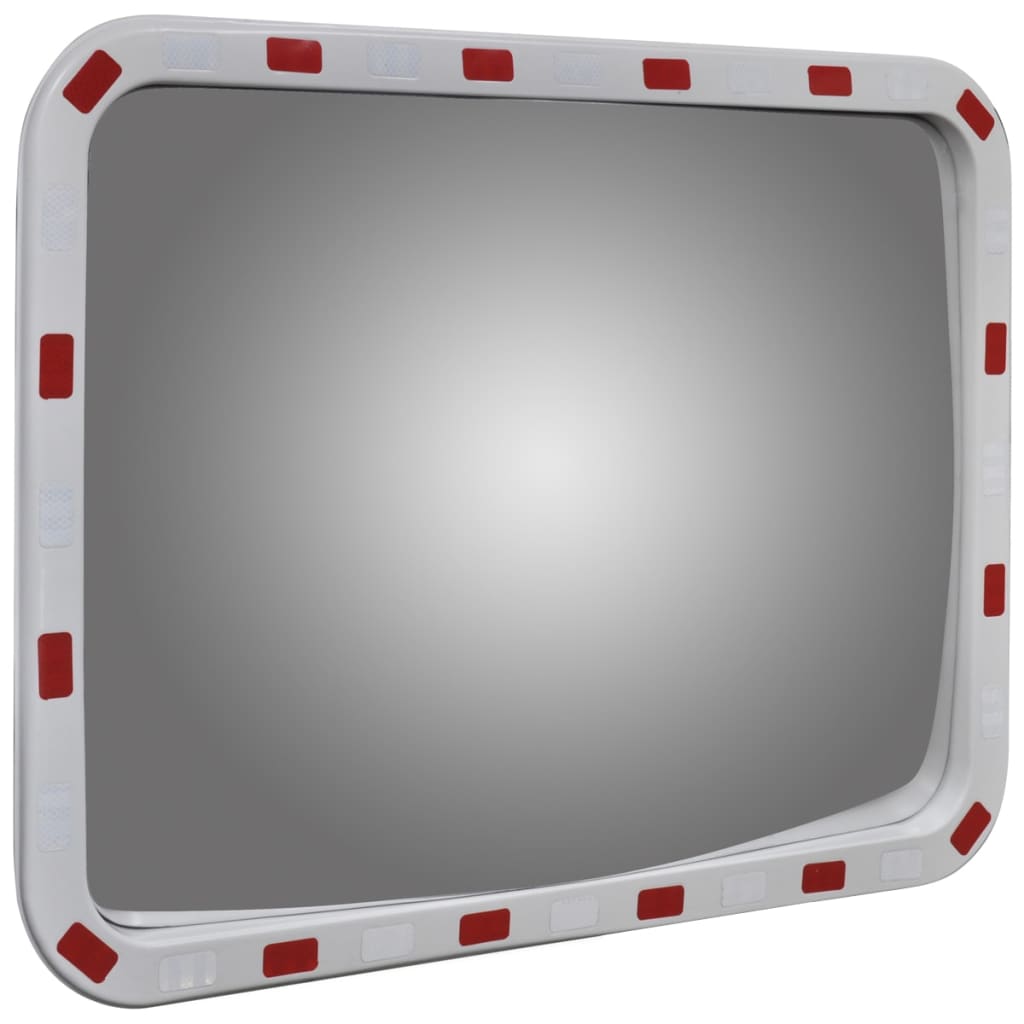 Vidaxl Mirror de tráfico Rectangular con reflectores 60x80 cm
