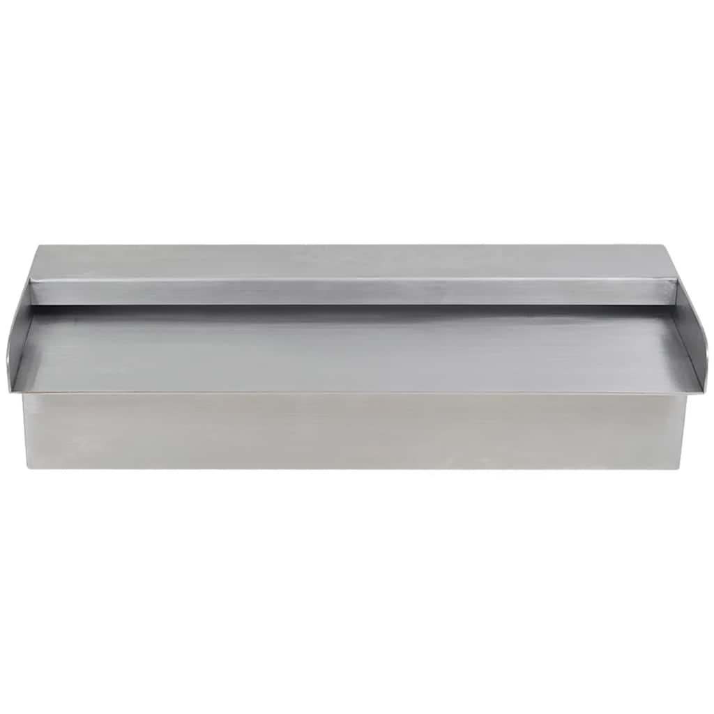 Vidaxl piscina agua otoño rectangular de 30 cm de acero inoxidable