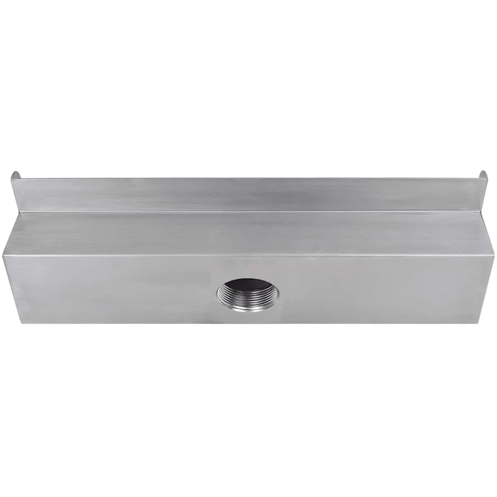 Vidaxl piscina agua otoño rectangular 45 cm de acero inoxidable