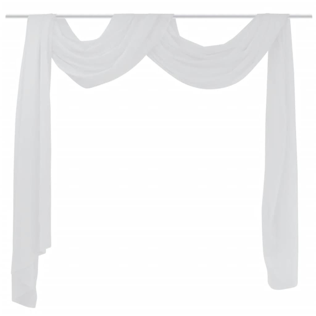 Vidaxl Overgijn Translucent Voile 140 x 600 cm blanco