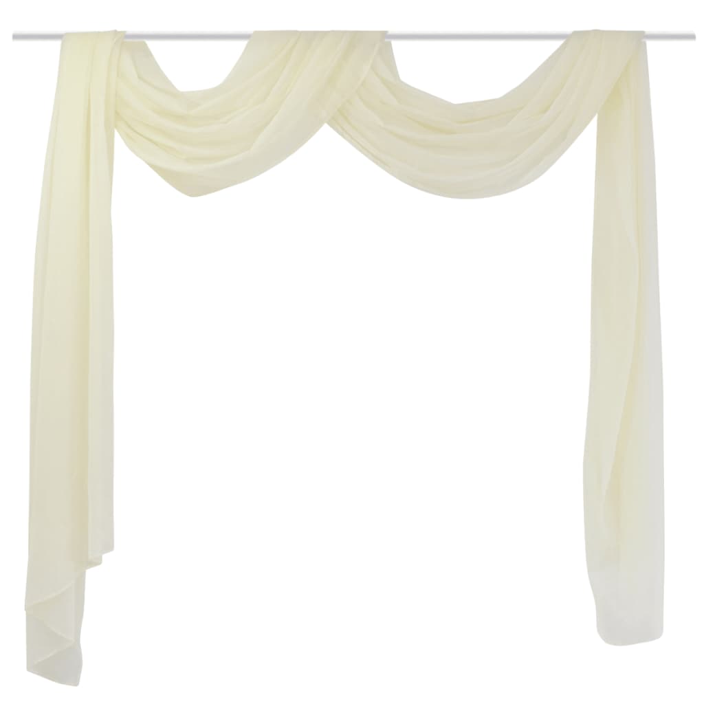 Vidaxl Overgijn Translucent Voile 140 x 600 cm de crema