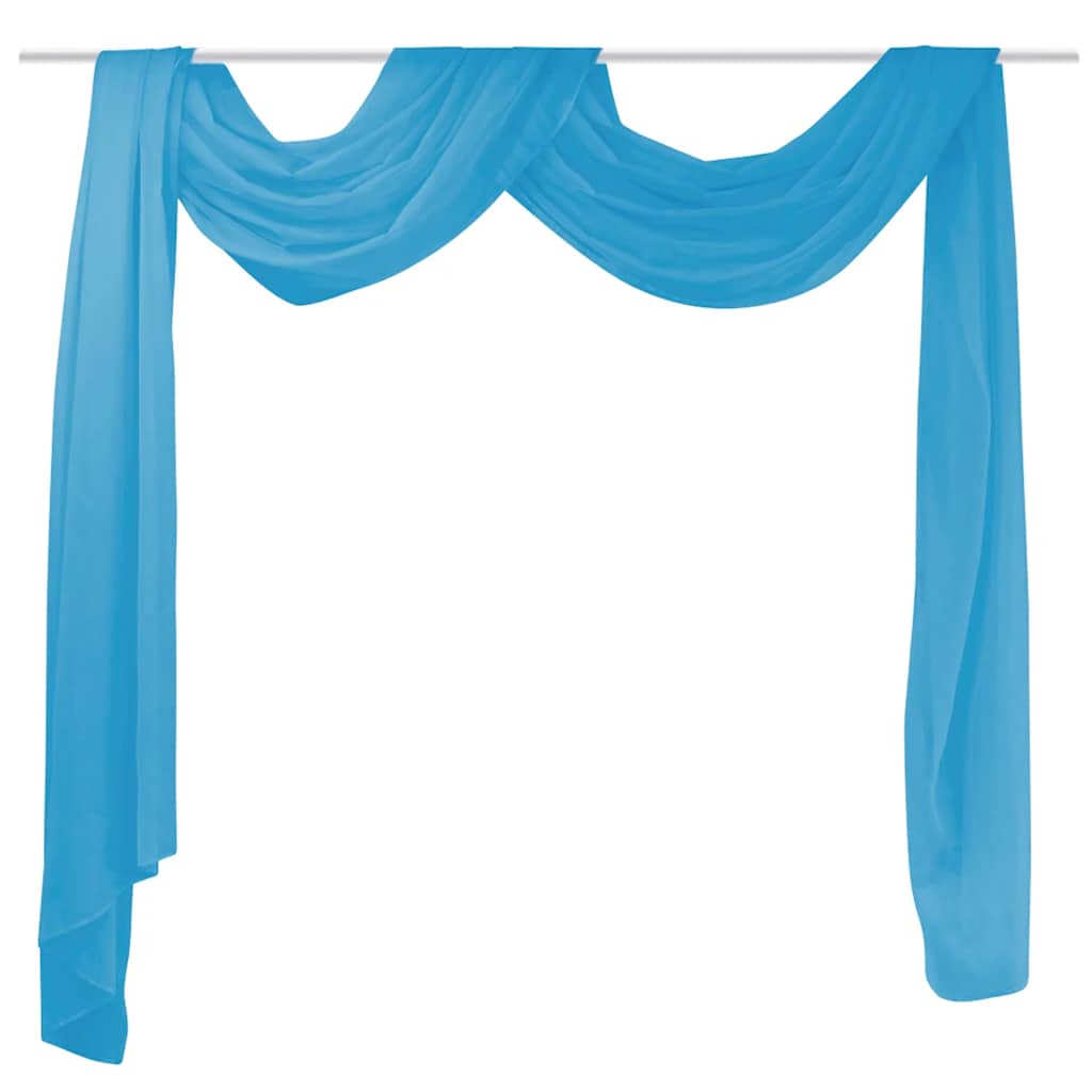 Vidaxl overgijn traslucido voile 140 x 600 cm turqoise