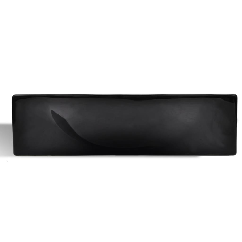 Vidaxl Washbasin con Crane Hole Black Ceramic