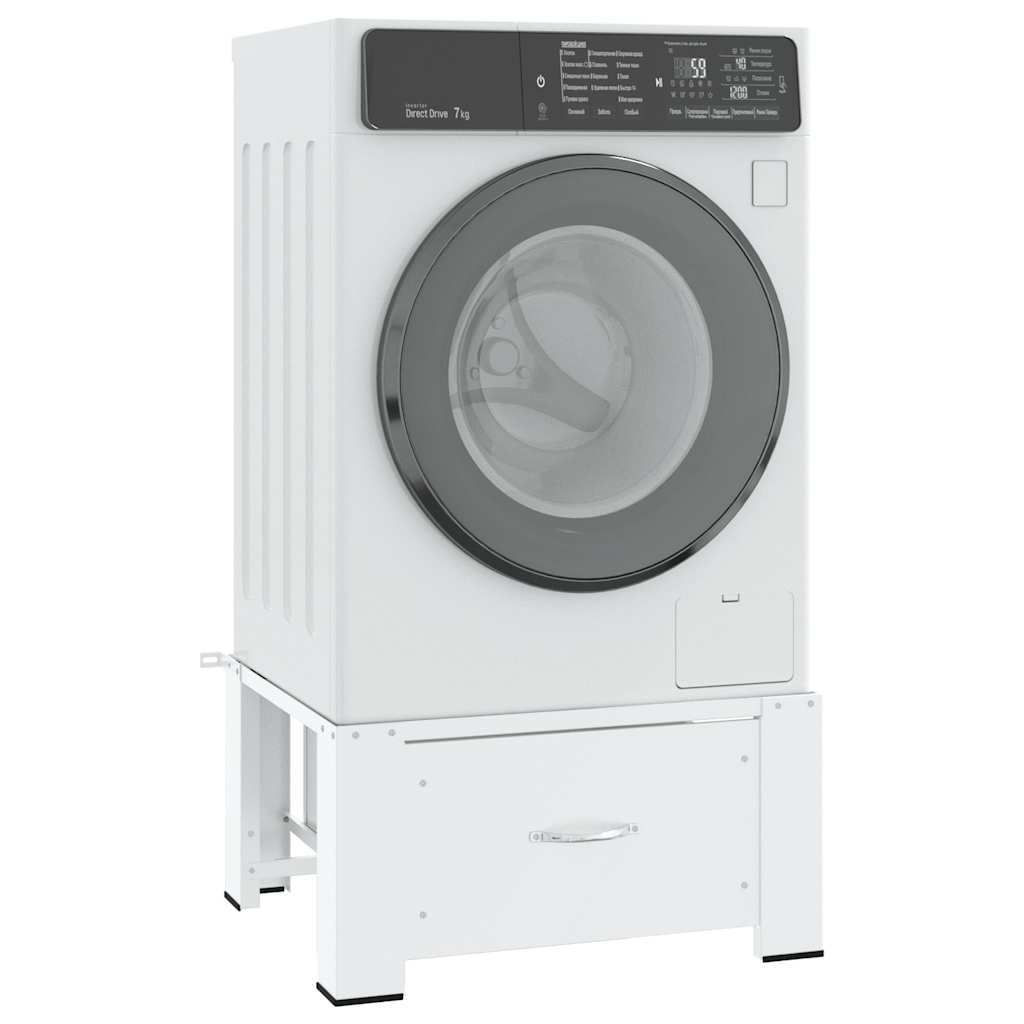 Vidaxl Washing MachineverHoger con cajón blanco