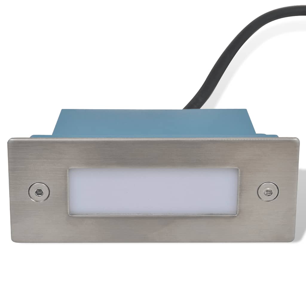 Vidaxl trapinbouwspot 2 st led 44x111x56 mm