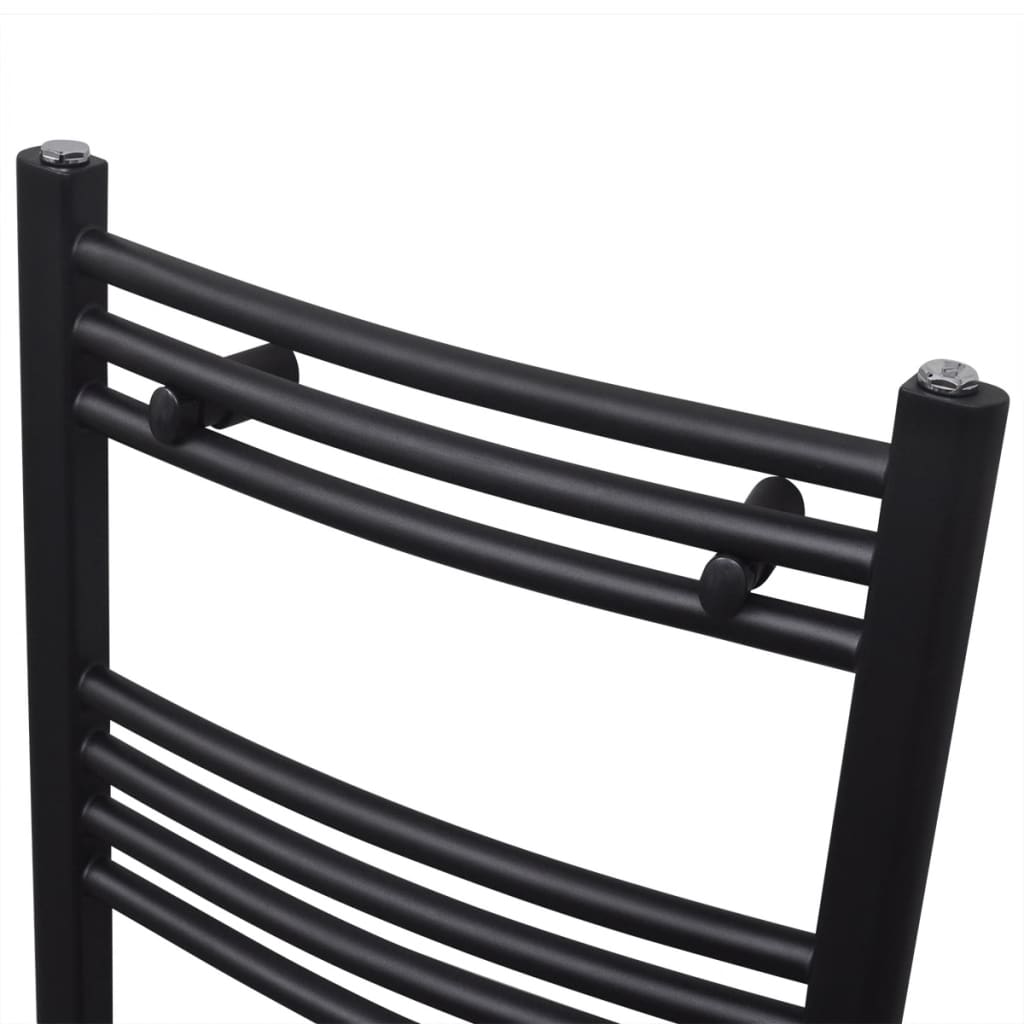 Vidaxl Radiator Toalla rejilla doblada 480x480 mm Negro