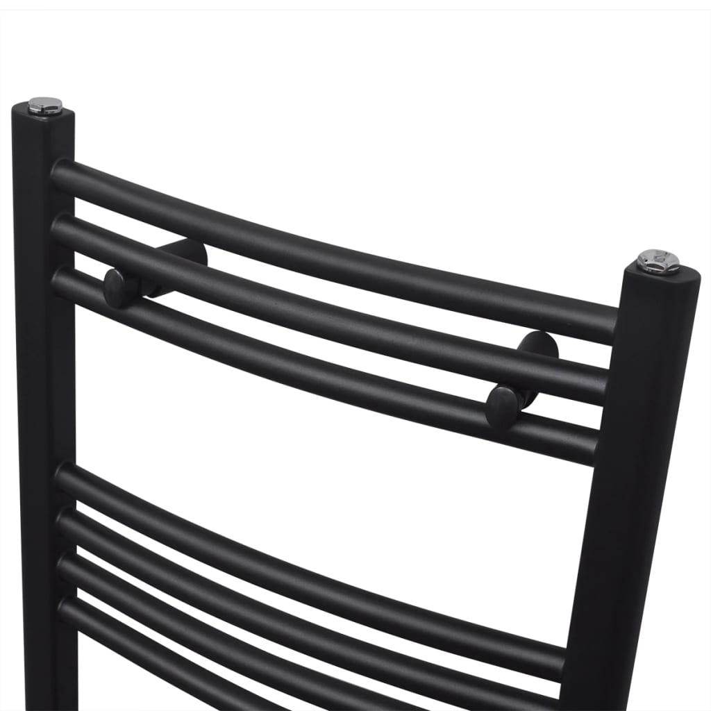Vidaxl Radiator Toalla rejilla doblada 500x764 mm Negro