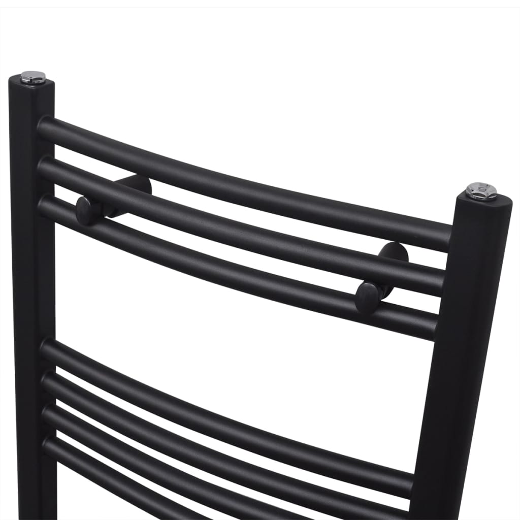 Vidaxl Radiator Toalla Ratt Bent 500x1160 mm Negro