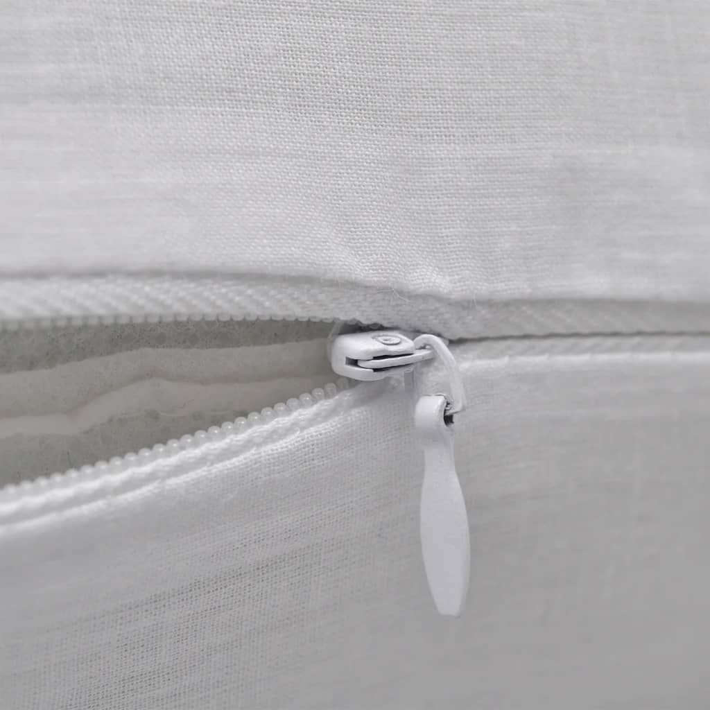 Vidaxl Cushion Covers Cotton 50 x 50 cm bianco 4 pezzi