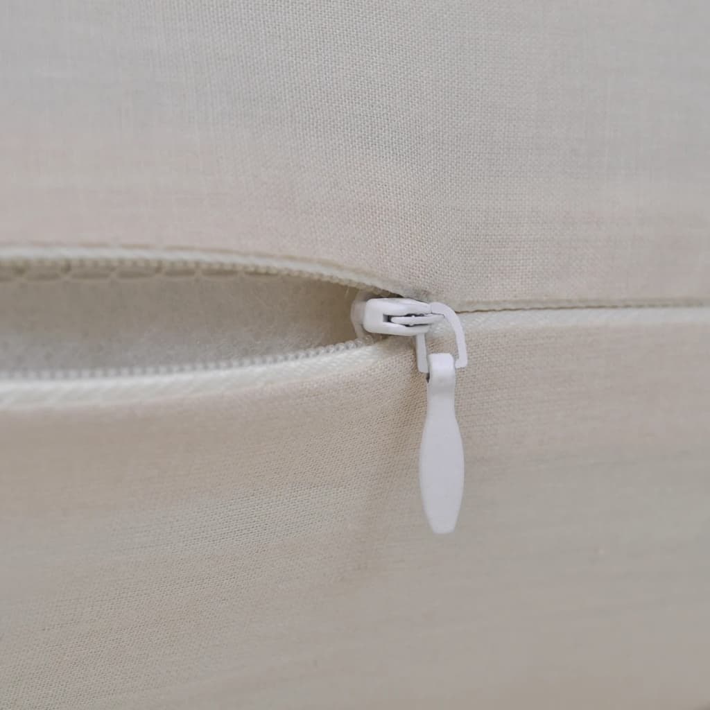 Vidaxl Coushion cubre algodón 40 x 40 cm beige 4 piezas