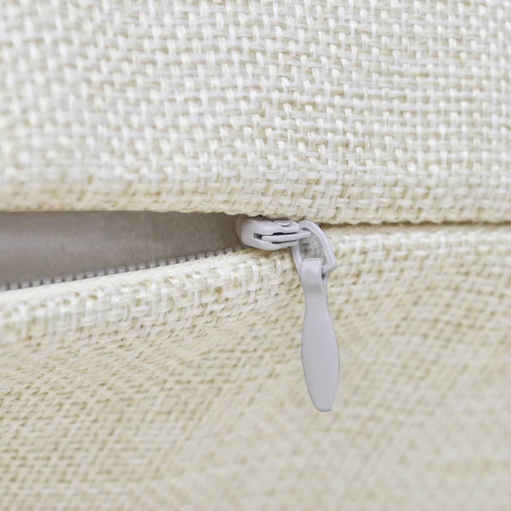 Vidaxl Coushion Covers Linen Look 80 x 80 cm beige 4 piezas