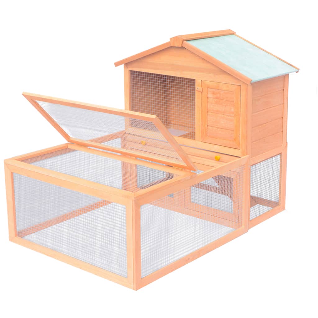 Vidaxl coniglio loft con legno run