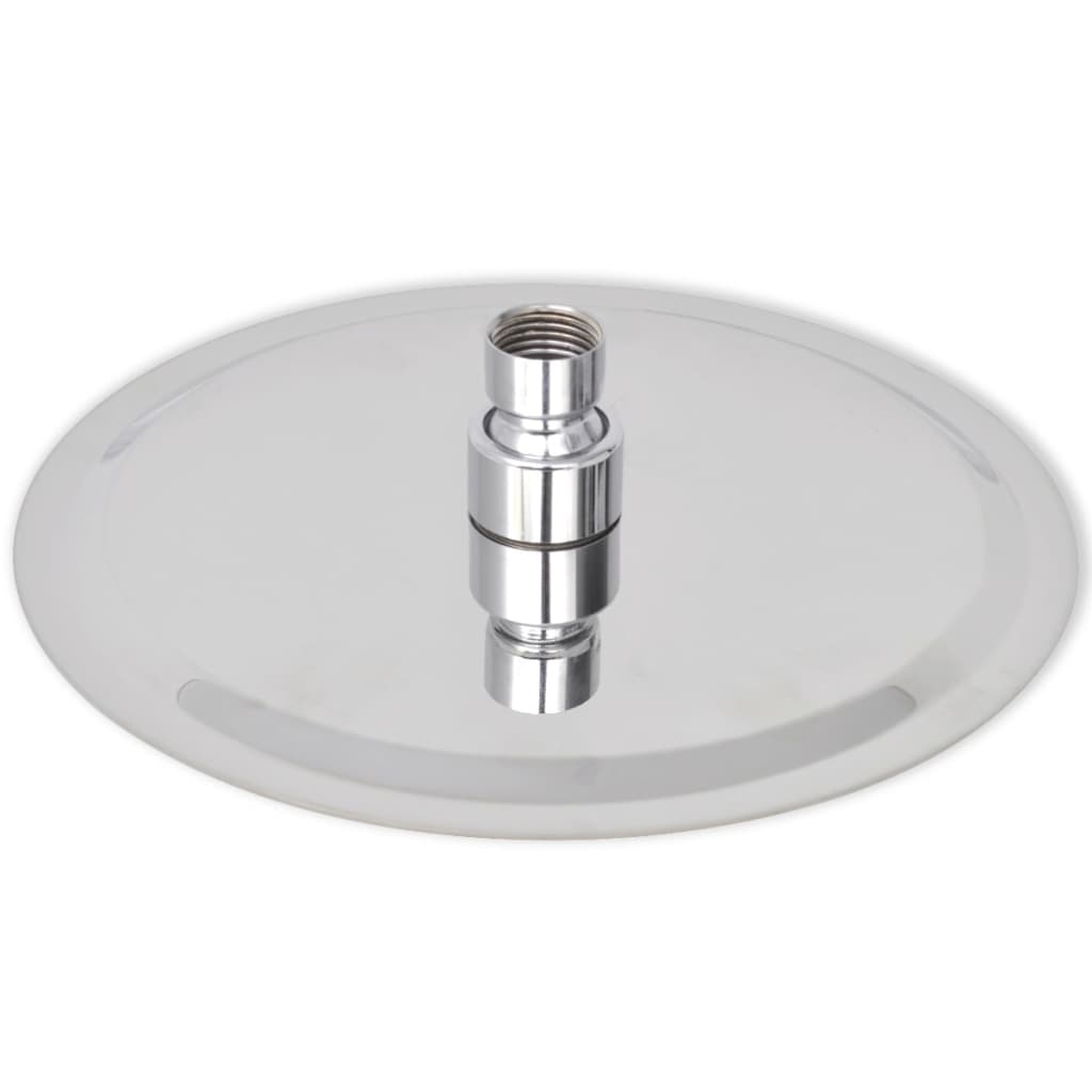 Cabezal de ducha de lluvia Vidaxl alrededor de 20 cm de acero inoxidable