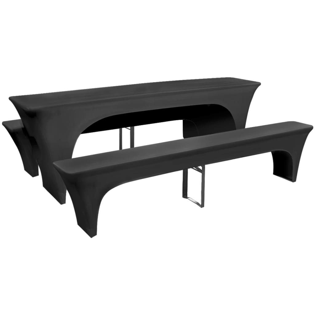 Vidaxl Beer Tables Bankhoesset Eungt Eame Tessino antracite a 3 pezzi
