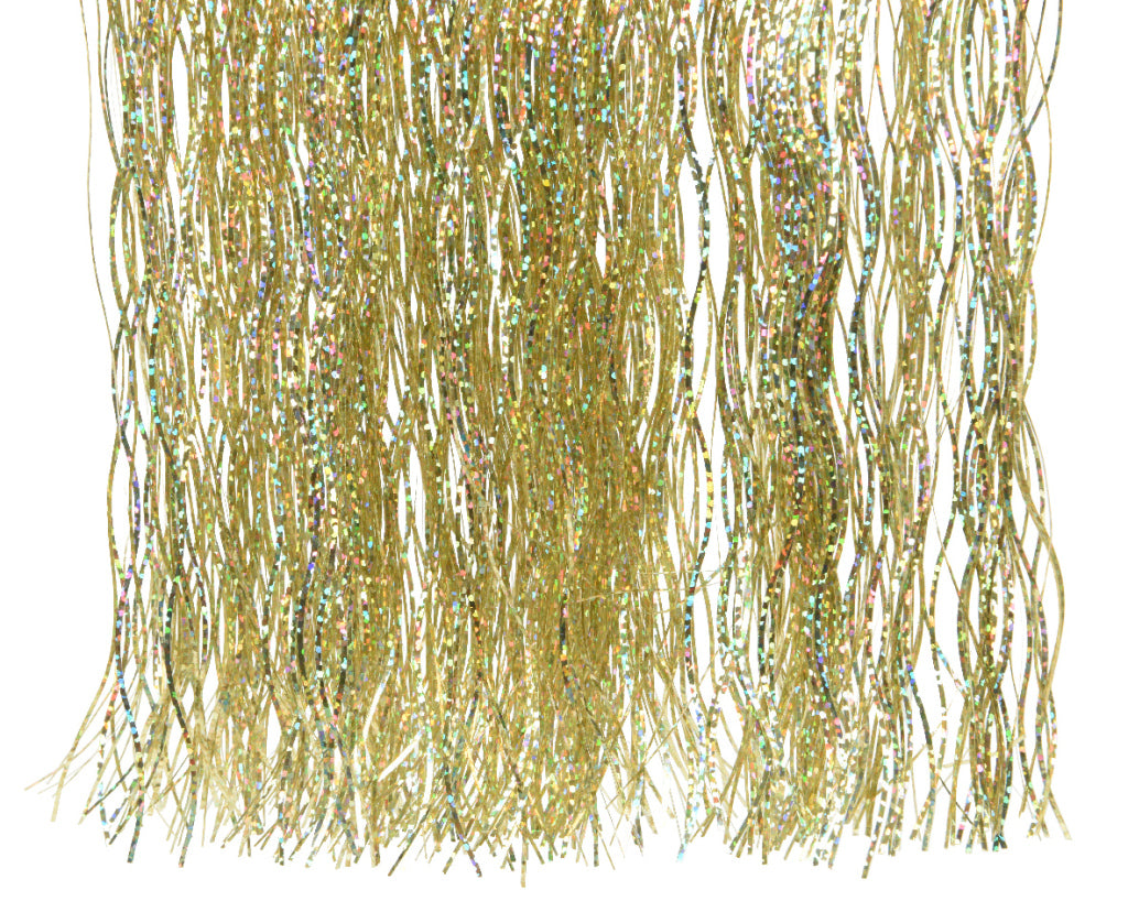 Decoris decoris lametta vinilo decoraciones navideñas brilla láser de oro 50x40 cm