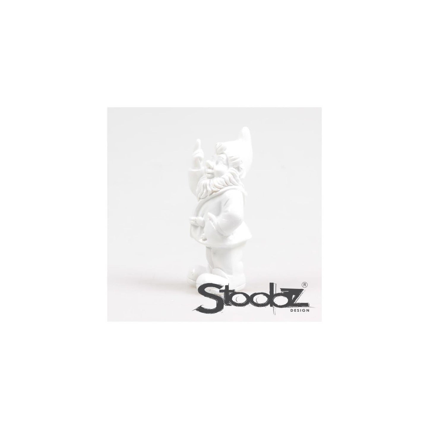 Gnomo Stoobz vaffanculo bianco 10 cm