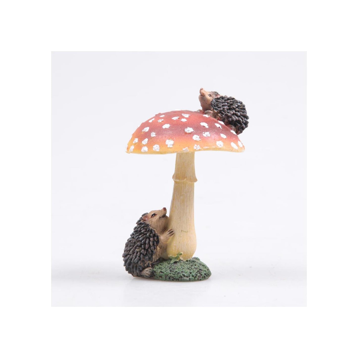 Fungo animali della fattoria con riccio 7x6,5x11cm