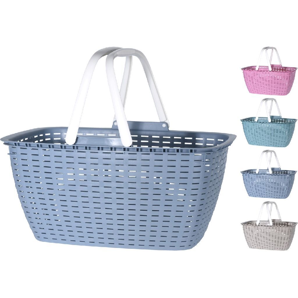 Basket di base in rattan con maniglie 44x22x31,5 cm