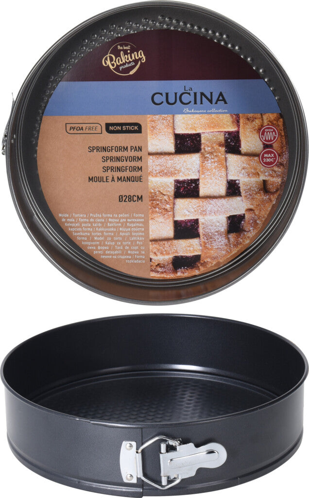 Molde aro la cucina 28cm revestimiento antiadherente con borde extraíble