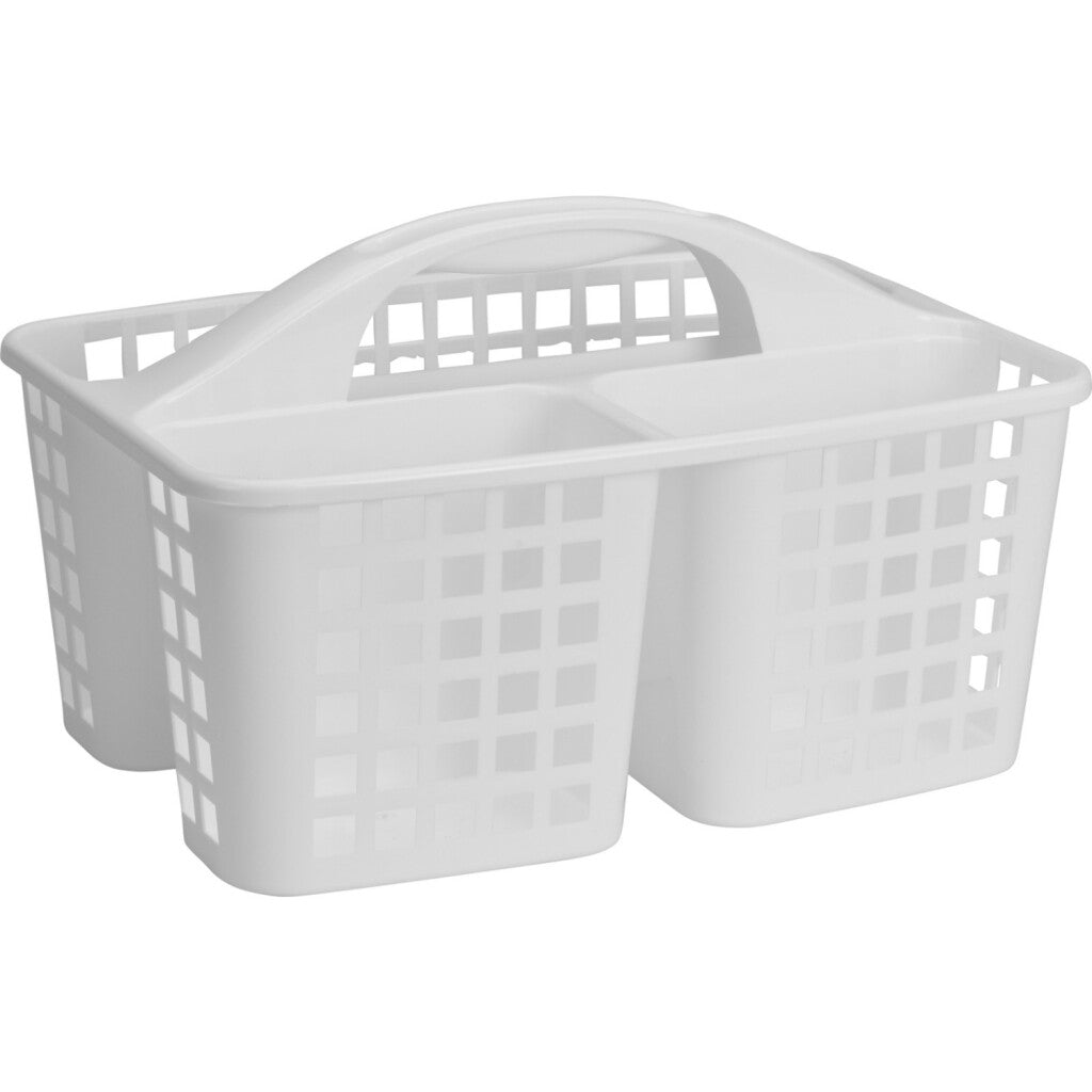 Excelente Housware Housware Bin de almacenamiento 3-Profesión con mango 31x23x18.5 cm blanco