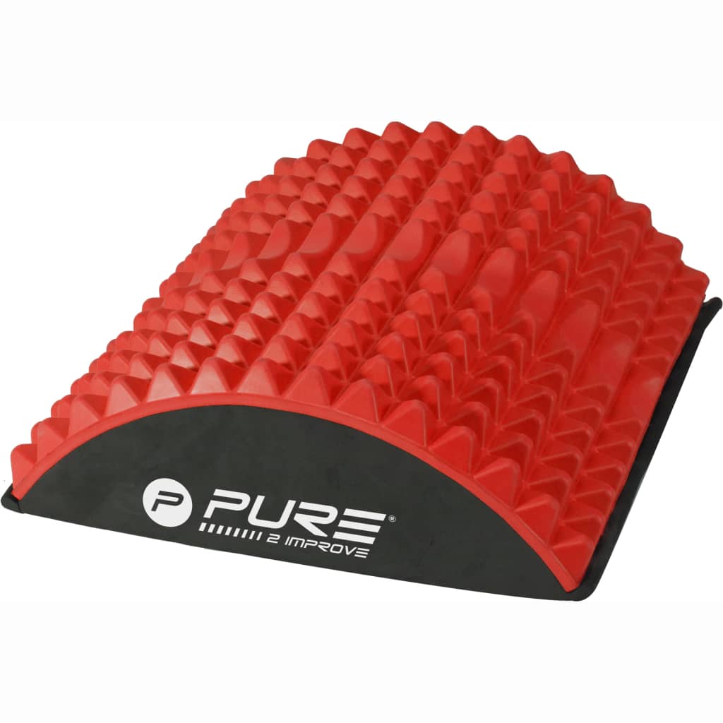 Puro2improve cuscino di allenamento muscolare addominale 30 x 28 cm rosso rosso