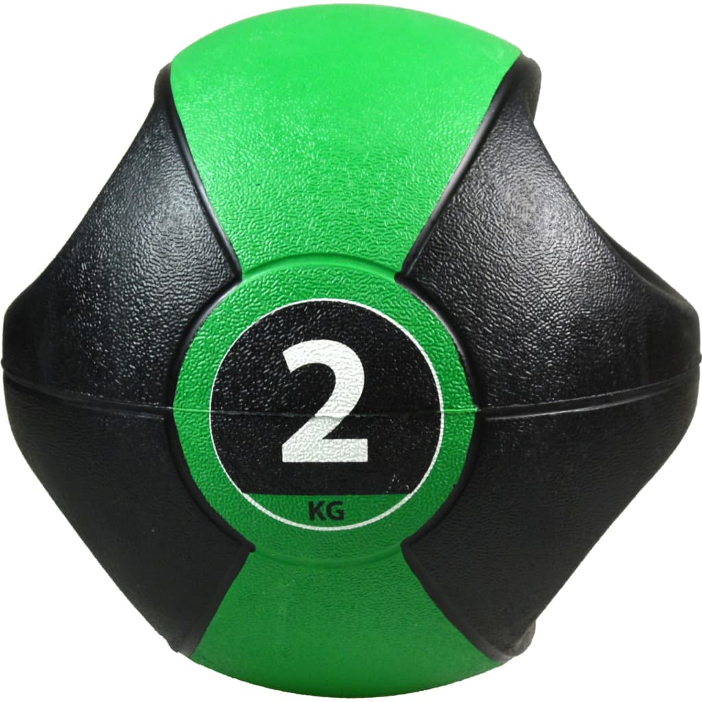 Pure2Improve Pure2improve Medicine Ball con manijas de 2 kg de verde