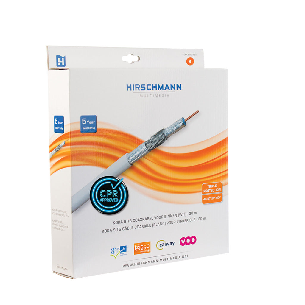 Hirschmann Hirschmann Koka 9 ECA 20m bianco