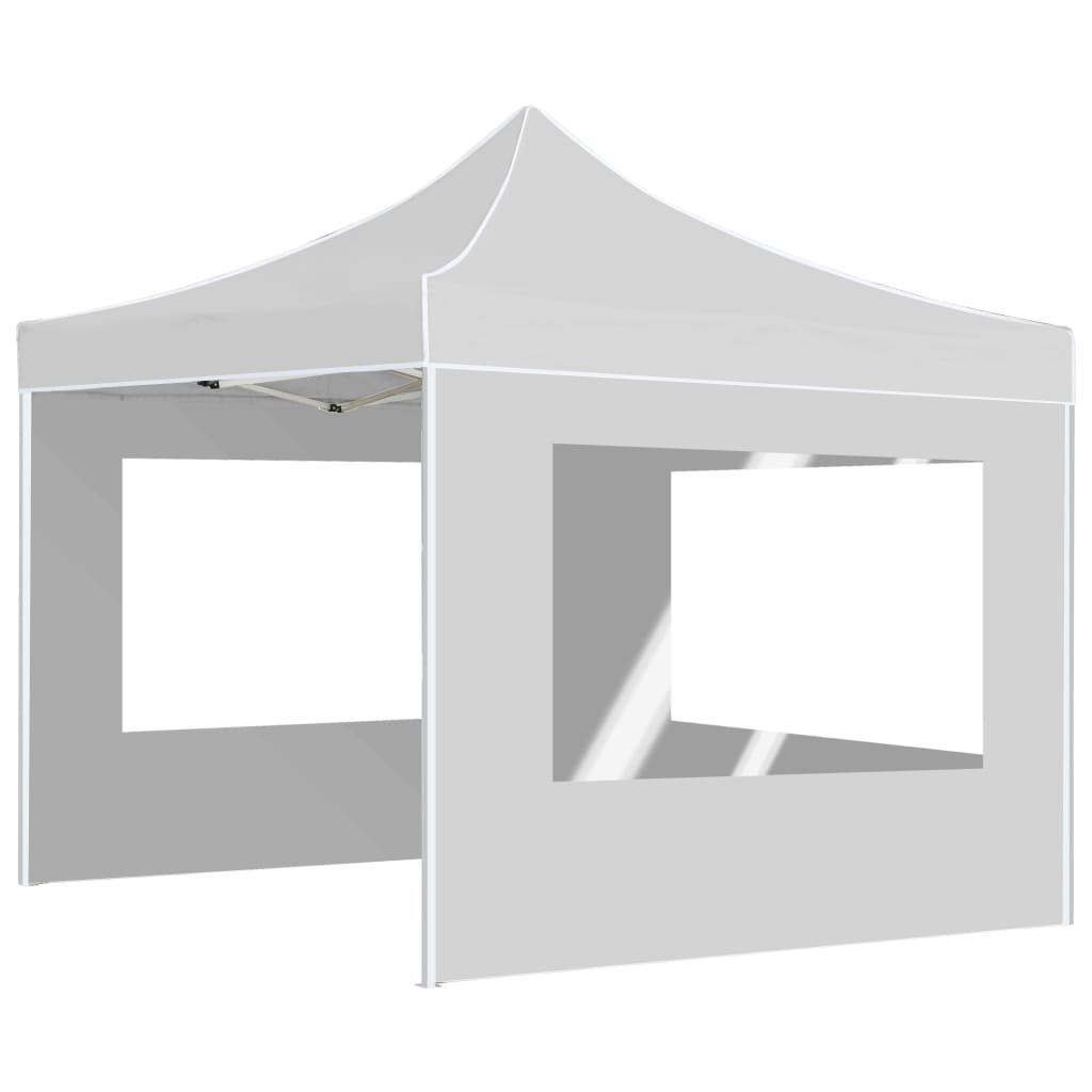 Vidaxl PartyTent plegable con paredes de 3x3 m de aluminio blanco