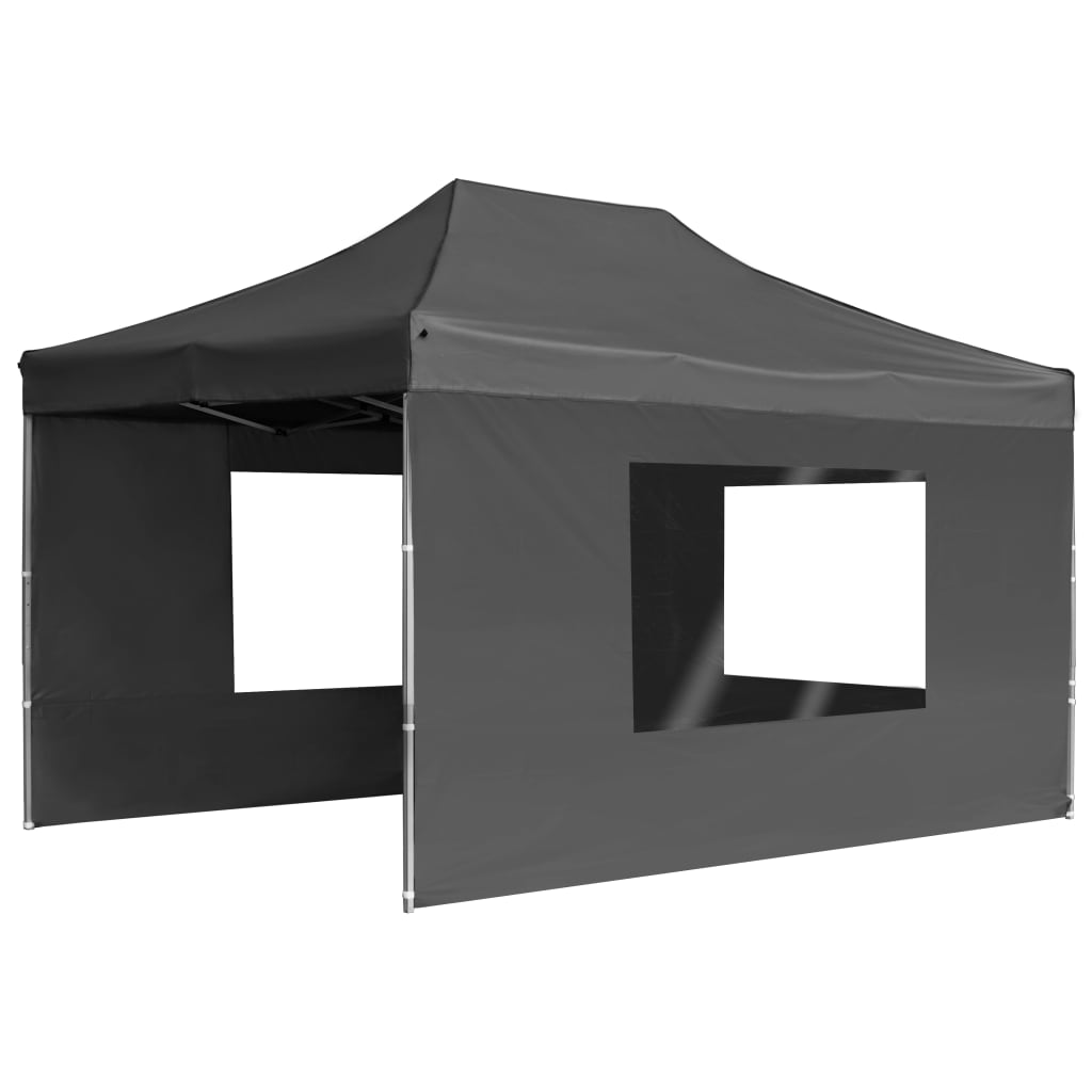 Vidaxl PartyTent pieghevole con pareti 4,5x3 m Antracite in alluminio