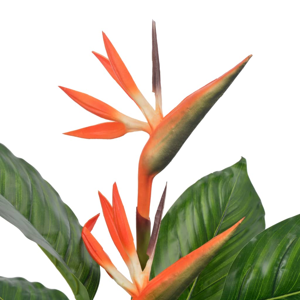 Vidaxl Plant artificiale con pentola Strelitzia 100 cm rosso