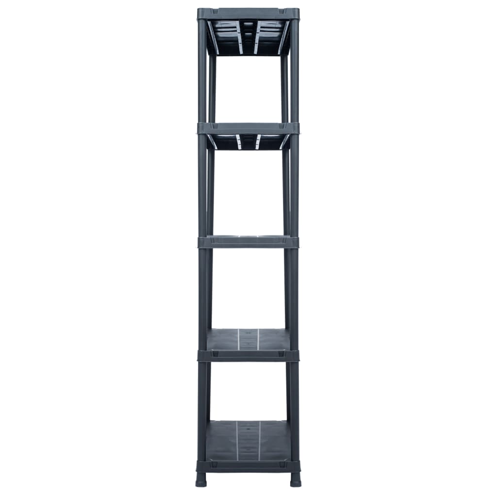 Vidaxl Storage Rack 500 kg 90x60x180 cm di plastica nero