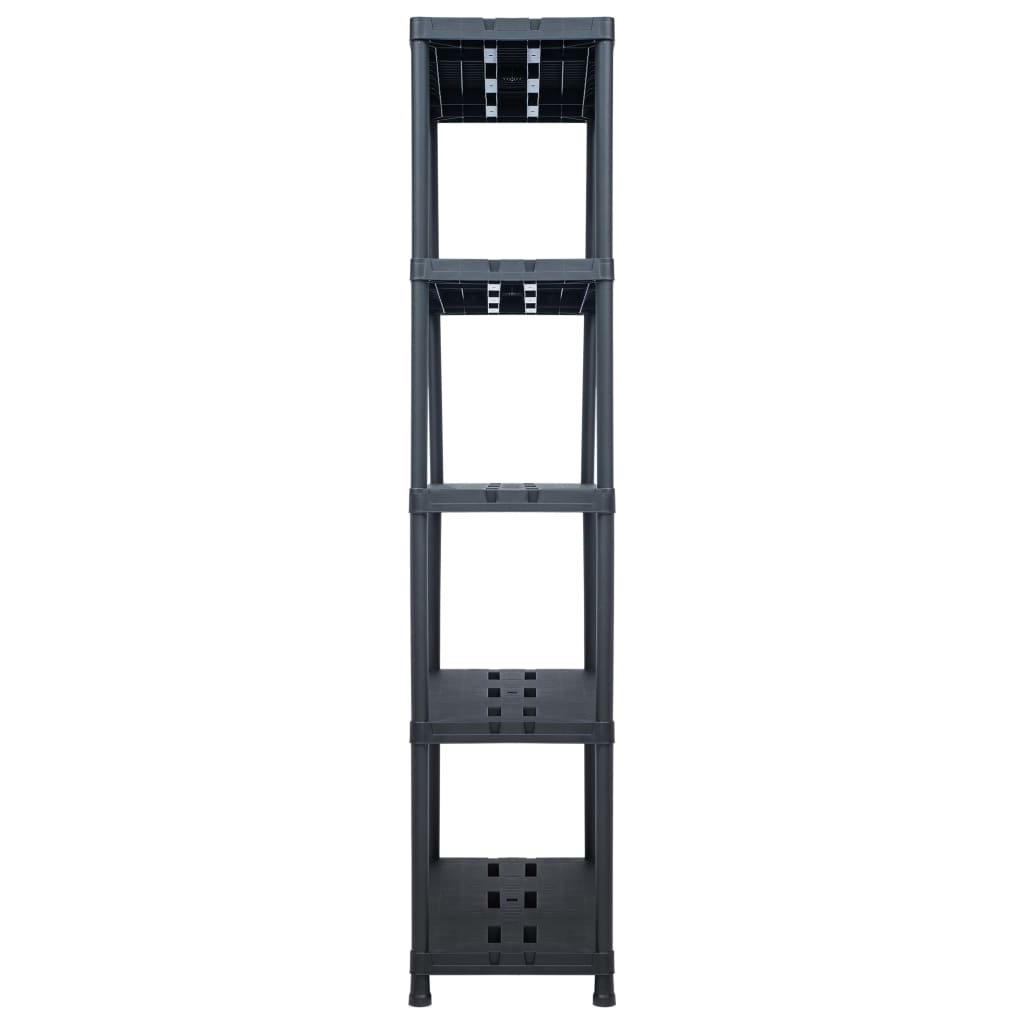 Vidaxl Storage Rack 260 kg 90x40x180 cm di plastica nero
