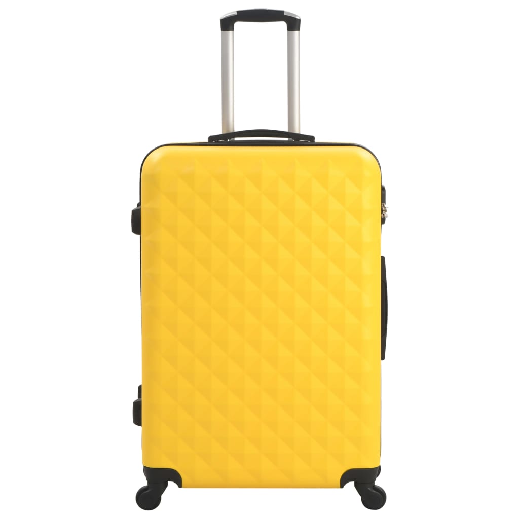 Set di valigie rigide Vidaxl da 3 pezzi in abs giallo