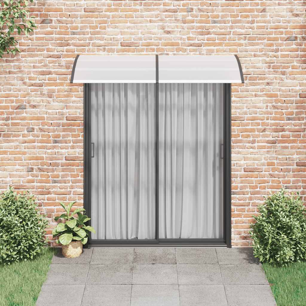 Vidaxl Door Canopy 200x75 cm PC negro y transparente