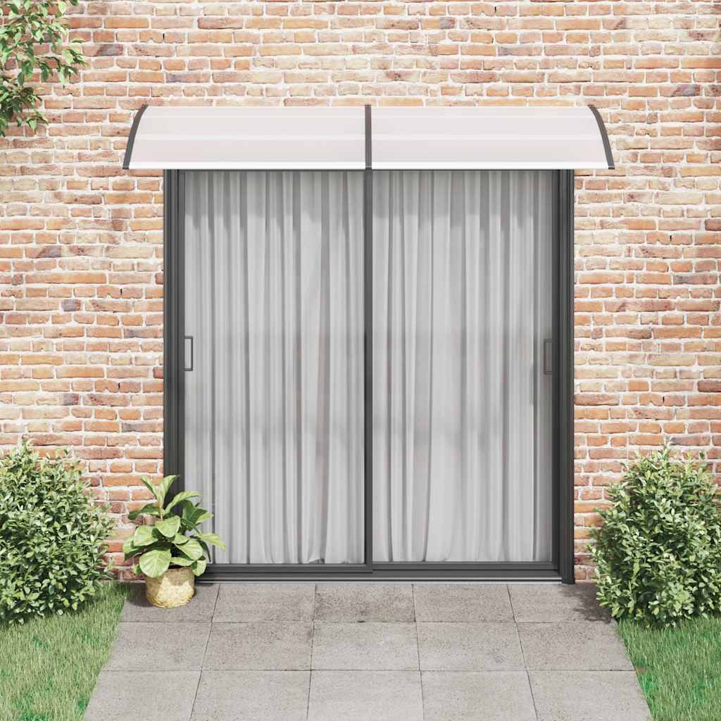 Vidaxl Port Canopy 240x75 cm PC nero e trasparente