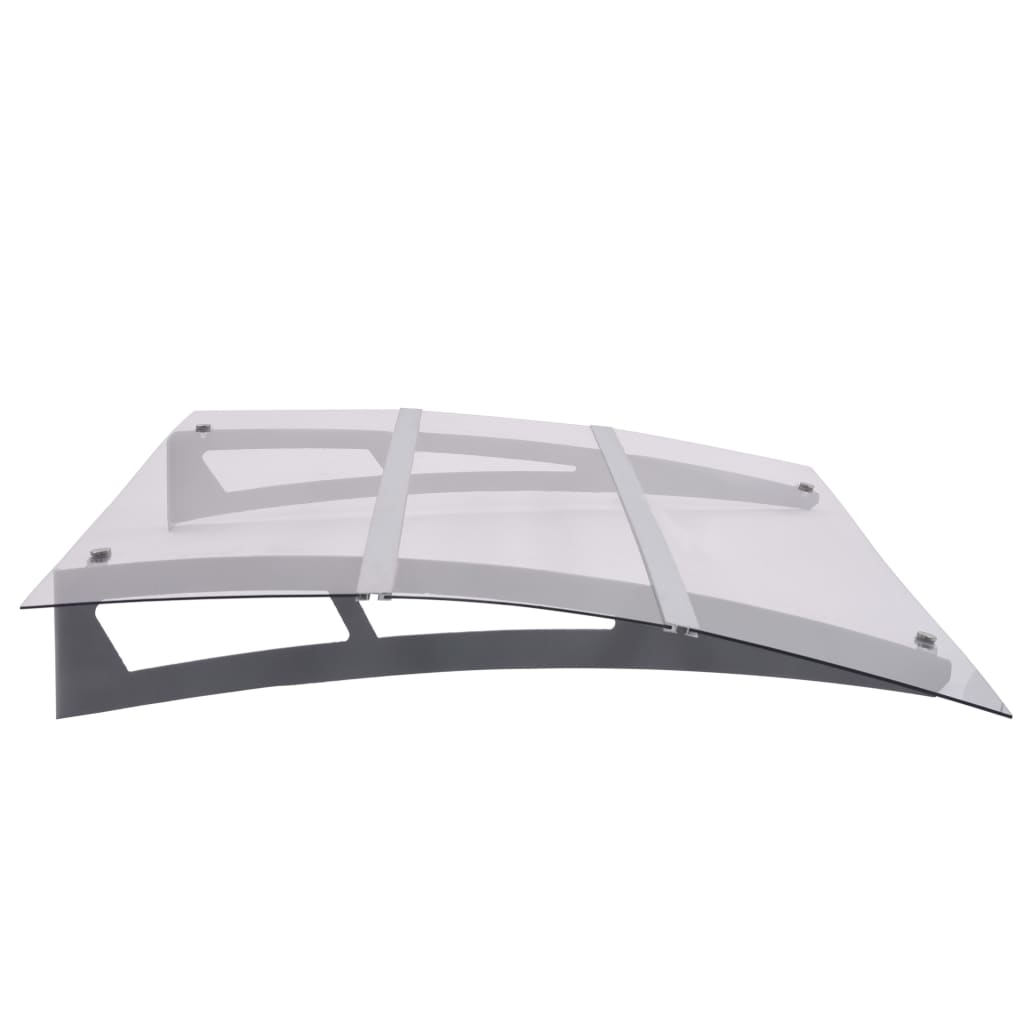 Vidaxl Port Canopy 120x90 cm in policarbonato d'argento e trasparente