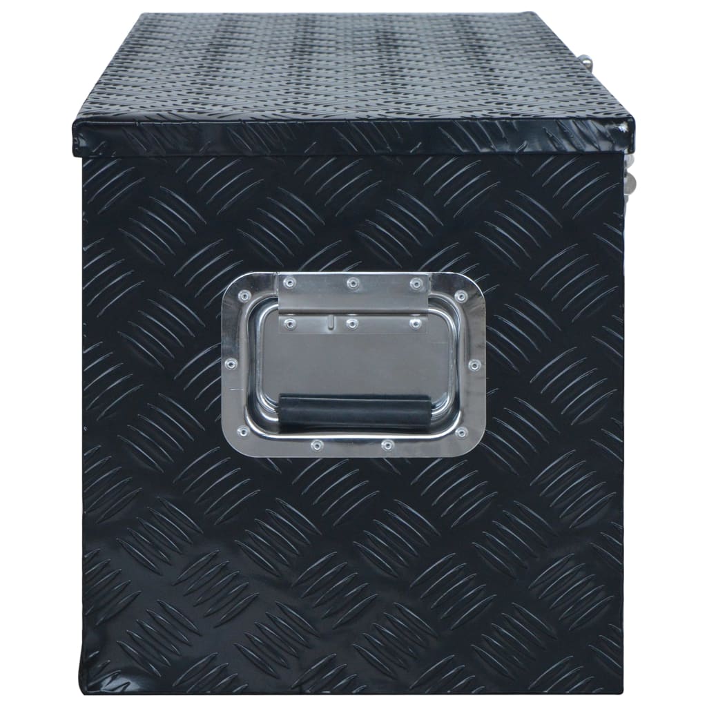 Vidaxl Box in alluminio 1085x370x400 mm nero