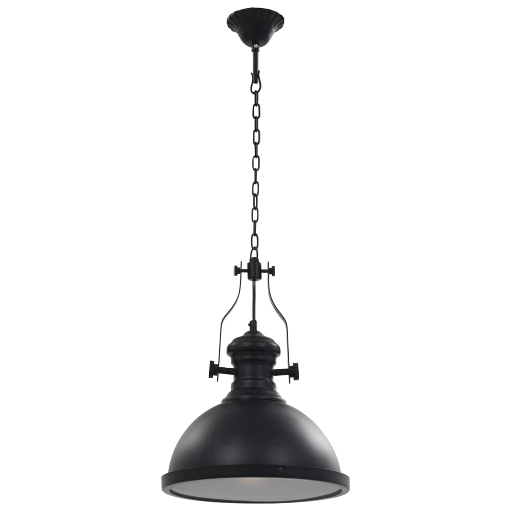 Lámpara de techo Vidaxl alrededor de E27 Negro