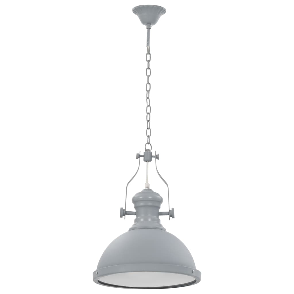 Lampada a soffitto Vidaxl attorno a E27 Grigio