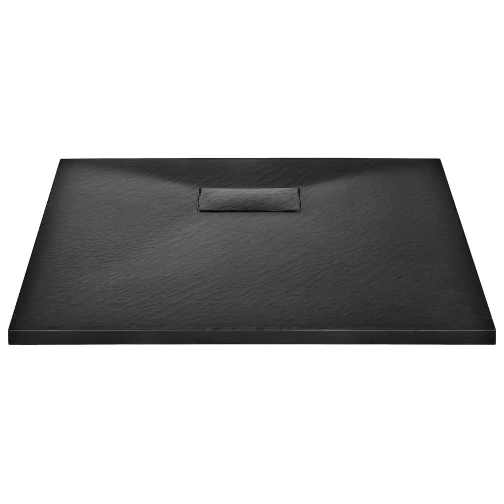 Vidaxl Doccia vassoio 80x80 cm SMC nero